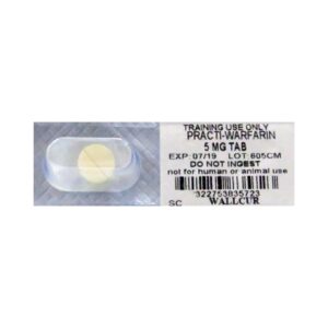 Clinical Training Medication Practi-Warfarin Oral Med Tablet Blister Pack 5 mg per Dose