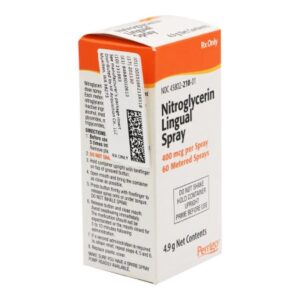 Nitroglycerin 400 mcg / Spray Spray 4.9 Gram 60 Metered Sprays