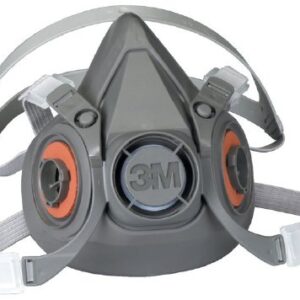 3M 6000 Reusable Respirator Industrial Half Face 4 Point Adjustable Head Strap Medium Gray