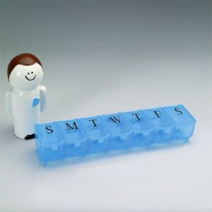 Pill Organizer Push Bubble Large 7 Day 1 Dose