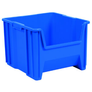 Stackable Storage Bin Stak-N-Store Blue Plastic 12-1/2 X 16-1/2 X 17-1/2 Inch