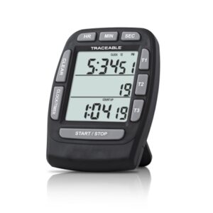 Electronic Alarm Timer With Clock Traceable 20 Hours Digital Display