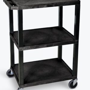 Utility Cart Tuffy 18 X 24 X 34 Inch Black 18 X 24 Inch
