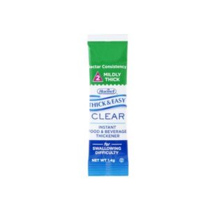 Food and Beverage Thickener Thick & Easy Clear 1.4 Gram Individual Packet Unflavored Powder IDDSI Level 2 Mildly Thick