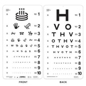 Eye Chart 10 Foot Distance Acuity Test