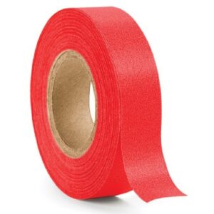 Blank Instrument Tape UAL Colored Identification Tape Red Flexible Paper 1/2 X 500 Inch