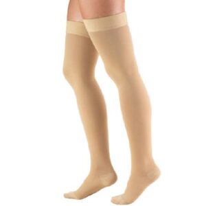 Compression Stocking Truform Thigh High X-Large Beige Closed Toe