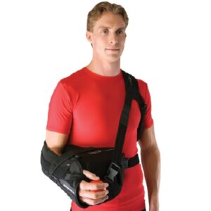 Sling with Abduction Pillow DonJoy UltraSling III ER Large Foam / Mesh / Nylon / Polyester Buckle Closure / Hook and Loop Strap Closure Right Arm