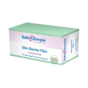 Skin Barrier Wipe Safe N Simple 43% / 20% Strength Isopropyl Alcohol / Butyl Ester of PVM/MA Copolymer Individual Packet NonSterile