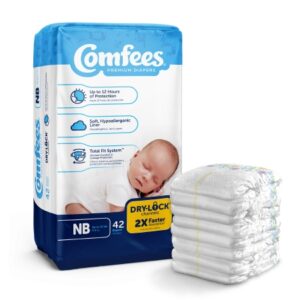 Unisex Baby Diaper Comfees Newborn Disposable Moderate Absorbency