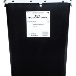 RCRA Waste Container AP Line Black Base 13 L X 17-3/10 W X 24-4/5 H Inch Vertical Entry 18 Gallon