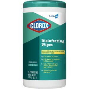 Surface Disinfectant CloroxPro Clorox Premoistened Manual Pull Wipe 75 Count Canister Fresh Scent NonSterile