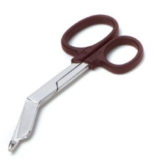 Bandage Scissors ADC Listerette 5-1/2 Inch Length Floor Grade Stainless Steel / Plastic NonSterile Finger Ring Handle Angled Blunt Tip / Blunt Tip