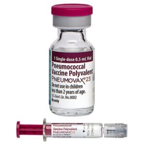 Pneumovax 23 Pneumococcal 23 Vaccine Polyvalent 25 mcg / 0.5 mL Injection 0.5 mL