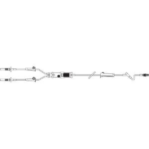 IV Pump Set Interlink Pump 1 Port 10 Drops / mL Drip Rate 170 to 260 Micron Filter 114 Inch Tubing Blood / Solution