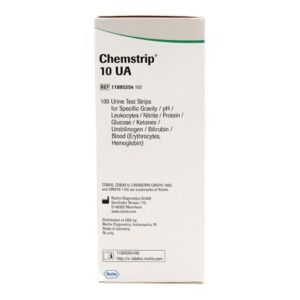 Urinalysis Reagent Chemstrip Bilirubin, Blood, Glucose, Ketone, Leukocytes, Nitrite, pH, Protein, Specific Gravity, Urobilinogen For Roche Diagnostics Chemstrip 101 Urine Analyzer / Chemstrip Criterion II Urine Analyzer