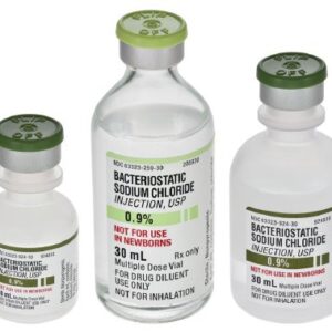 Bacteriostatic Sodium Chloride 0.9% Injection 10 mL