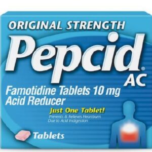 Antacid Pepcid AC 10 mg Strength Tablet 30 per Box