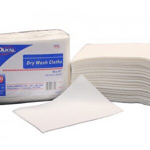 Washcloth Dukal 10 X 13 Inch White Disposable