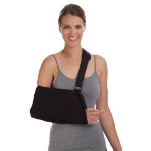 Arm Sling with Shoulder Pad Procare Deluxe D-Ring / Hook and Loop Strap Closure X-Large