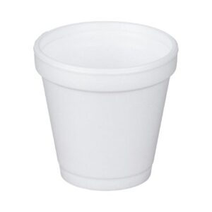 Drinking Cup Dart 4 oz. White Styrofoam Disposable