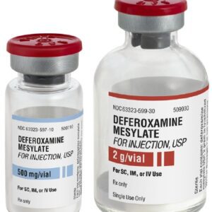 Deferoxamine Mesylate, Preservative Free 500 mg Injection
