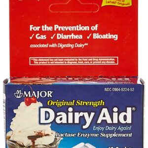 Dietary Supplement Major Lactase Enzyme 3,000 IU Strength Capsule 60 per Bottle