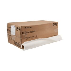 Table Paper McKesson 21 Inch Width 200 Foot Length White Smooth