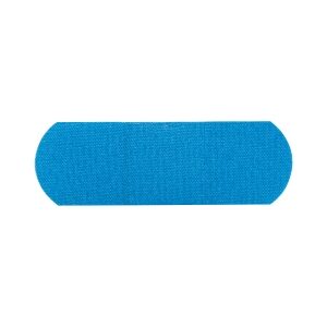Metal Detectable Adhesive Strip American White Cross 1 X 3 Inch Fabric Rectangle Blue Sterile