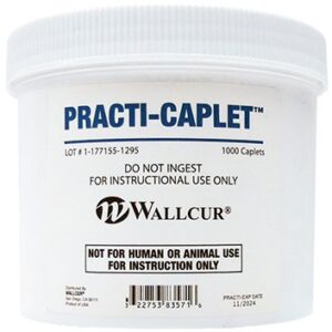 Clinical Training Medication Practi-Caplet Caplet Jar