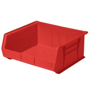 Storage Bin HCL Super Tough Red Plastic 7 X 14-3/4 X 16-1/2 Inch