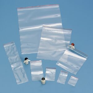 Reclosable Bag Premium Red Line 5 X 7 Inch Plastic Clear Zipper Closure