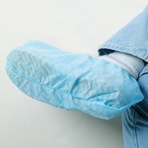 Shoe Cover One Size Fits Most Shoe High Nonskid Sole Blue NonSterile