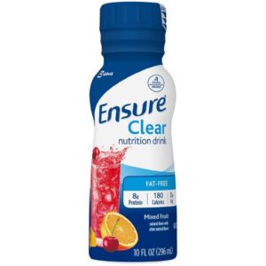 Oral Supplement Ensure Clear Mixed Fruit Flavor Liquid 10 oz. Bottle