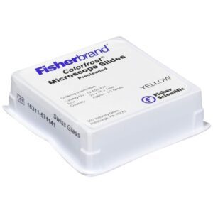 Charged Microscope Slide Colorfrost Plus 25 X 75 X 1 mm Yellow Frosted End