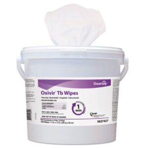 Surface Disinfectant Cleaner Diversey Oxivir Tb Premoistened Hydrogen Peroxide Based Manual Pull Wipe 160 Count Canister Unscented NonSterile