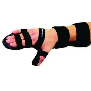 Hand Contracture Orthosis SaeboStretch Elastic Right Hand Black Medium