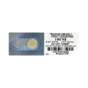 Clinical Training Medication Practi-Diazepam Oral Med Tablet Blister Pack 5 mg per Dose