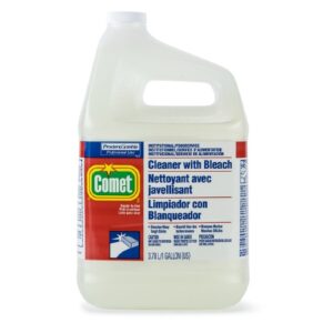 Surface Disinfectant Cleaner Comet with Bleach Manual Pour Liquid 1 gal. Jug Bleach Scent NonSterile