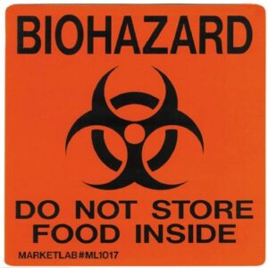 Door / Wall Sign Caution Biohazard