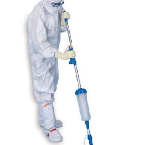 Cleanroom Wet Mop with Solution Reservoir Contec EasySat Blue / Silver Aluminum / Plastic / Polyester NonSterile