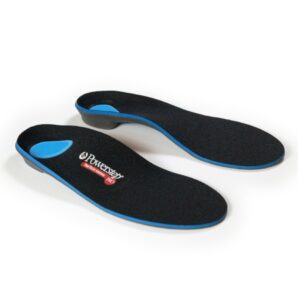 Orthotic Insole Powerstep ProTech Control Full Length EVA / Polyester / Polypropylene / Poron / VCT Female 9 to 9-1/2 / Male 7 to 7-1/2 Black / Blue / Gray