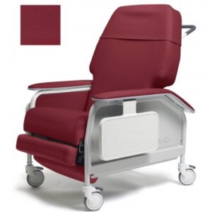 Extra-Wide Clinical Care Recliner Lumex Berry Four Tente Swivel Casters, Three Locking