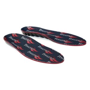 Shock Absorbing Insole Powerstep Comfort Last Full Length Polyester / Polyurethane Foam / VCT Male 11 to 12-1/2 Black / Red