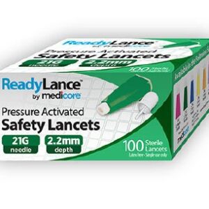 Safety Lancet ReadyLance 21 Gauge Retractable Pressure Activated Finger