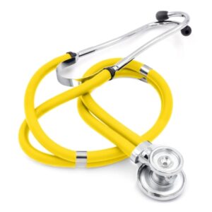 Sprague Stethoscope Mabis Legacy Yellow 2-Tube 22 Inch Tube Double Sided Chestpiece