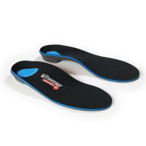 Orthotic Insole Powerstep ProTech Control Full Length EVA / Polyester / Polypropylene / Poron / VCT Male 11 to 11-1/2 Black / Blue / Gray