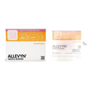 Foam Dressing Allevyn Gentle Border 3 X 3 Inch With Border Film Backing Silicone Gel Adhesive Square Sterile