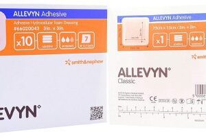 Foam Dressing Allevyn Gentle Border 5 X 5 Inch With Border Film Backing Silicone Gel Adhesive Square Sterile