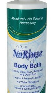 Rinse-Free Body Wash No Rinse Body Bath Liquid 8 oz. Bottle Scented
